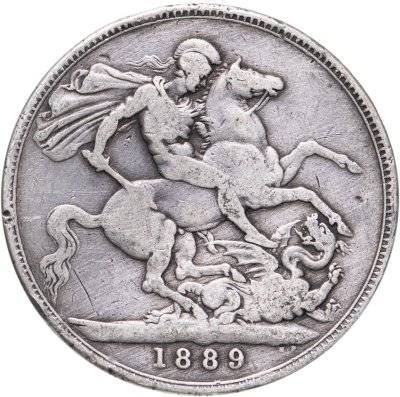 купить Великобритания 1 крона 1889 с портретом Королевы Виктории