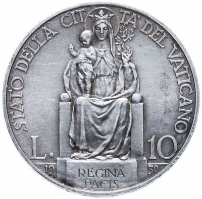 купить Ватикан 10 лир (lire) 1930