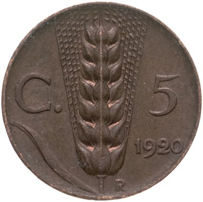 купить Италия 5 чентезимо 1920