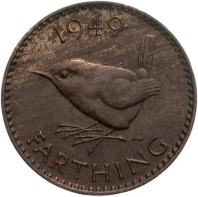 купить Великобритания 1 фартинг (farthing) 1949