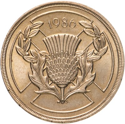 купить Великобритания 2 фунта (pounds) 1986 XIII Игры Содружества