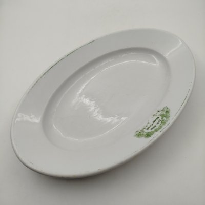 купить Блюдо овальной формы из гостинцы "Park-Hotel Weisser Hirsch", фарфор, деколь, Чехословакия, 1890-1940 гг.