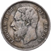 купить Бельгия 5 франков 1873