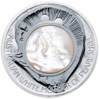 Купить Австралия 1 доллар 2015 "Белый перламутр австралийской раковины", в футляре с сертификатом