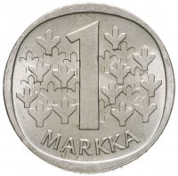 купить Финляндия 1 марка (markka) 1966 S