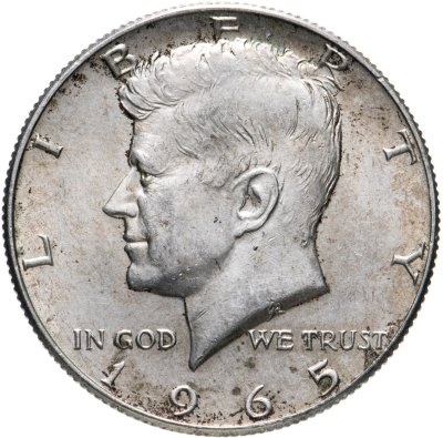 купить США 50 центов (1/2 доллара, half dollar) 1965 Kennedy Half Dollar (Кеннеди)