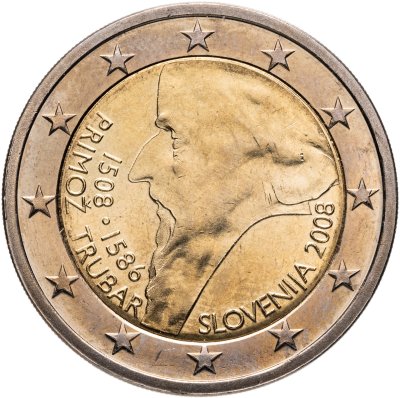 купить Словения 2 euro (евро) 2008 "500-летие со дня рождения Приможа Трубара"
