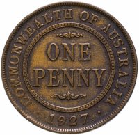 купить Австралия 1 пенни (penny) 1927