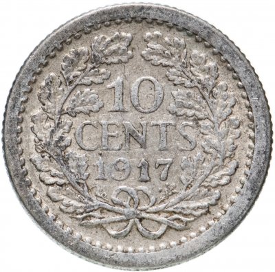 купить Нидерланды 10 центов (cents) 1917