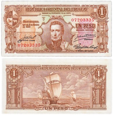 купить Уругвай 1 песо 1939 (Pick 35c)