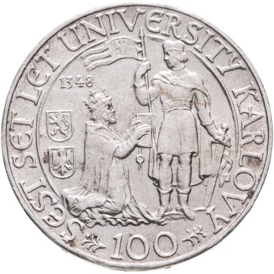 купить Чехословакия 100 крон (korun) 1948 "600 лет Карлову университету"