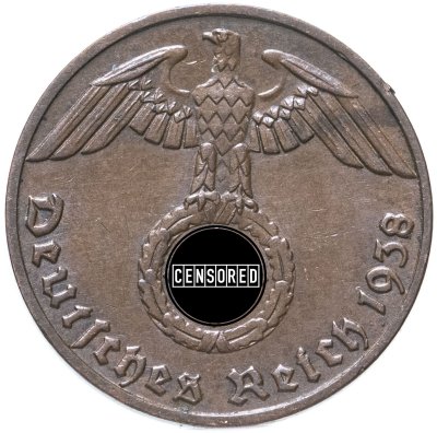 купить Германия, Третий Рейх 1 рейхспфенниг 1938 E