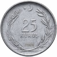 купить Турция 25 курушей (kurus) 1959-1978, случайная дата