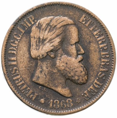купить Бразилия 20 рейс (reis) 1868