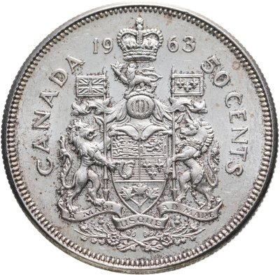 купить Канада 50 центов (cents) 1963