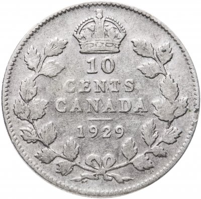 купить Канада 10 центов (cents) 1929