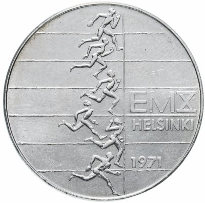 купить Финляндия 10 марок (markkaa) 1971 X Чемпионат Европы по легкой атлетике