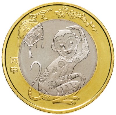 купить Китай 10 юаней 2016 год Китайский гороскоп - год обезьяны