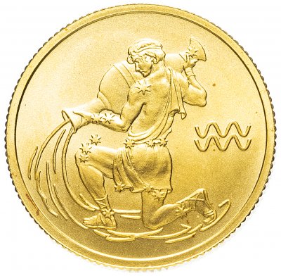 купить 25 рублей 2003 СПМД "Знаки зодиака - Водолей"