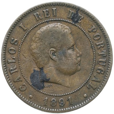 купить Португалия 20 рейс (reis) 1891