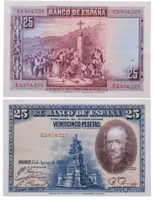 купить Испания 25 песет 1928 (Pick 74.b)
