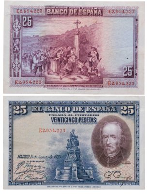 купить Испания 25 песет 1928 (Pick 74.b)