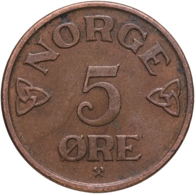 купить Норвегия 5 эре (ore) 1953