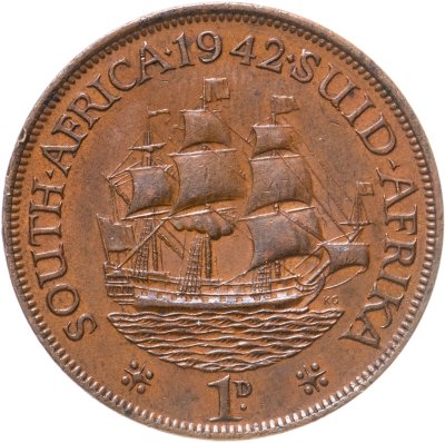 купить ЮАР 1 пенни (penny) 1942