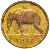 купить Бельгийское Конго 2 франка (francs) 1947