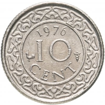 купить Суринам 10 центов (cents) 1976