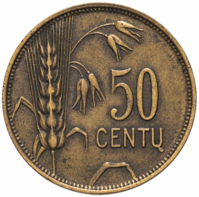 купить Литва 50 центов (cents) 1925
