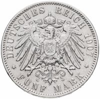 купить Германия (Империя) 5 марок (mark) 1907