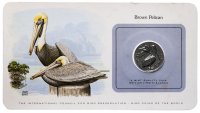купить Серия "Птицы на монетах мира" - Британские Виргинские острова 50 центов (cents) 1980 (в буклете)