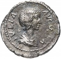Купить Римская империя, Юлия Домна, жена Септимия Севера, 196-211 годы, Денарий. (Юнона)