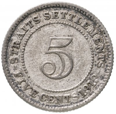 купить Стрейтс-Сетлментс 5 центов (cents) 1919