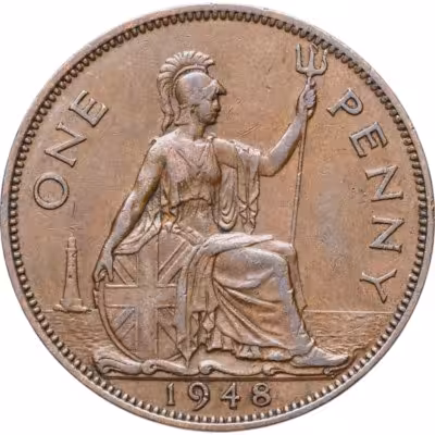 купить Великобритания 1 пенни (penny) 1948