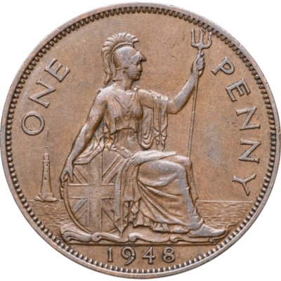 купить Великобритания 1 пенни (penny) 1948