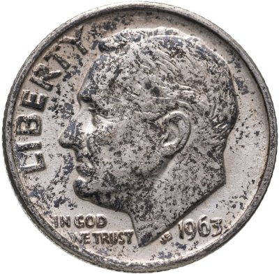 купить США 10 центов (дайм) 1963 "Silver Roosevelt Dime (Рузвельт)"