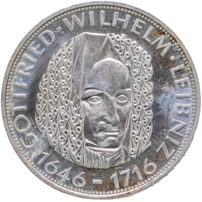 купить Германия 5 марок (deutsche mark) 1966 "250 лет со дня смерти Готфрида Вильгельма Лейбница"