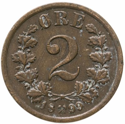 купить Норвегия 2 эре (ore) 1899