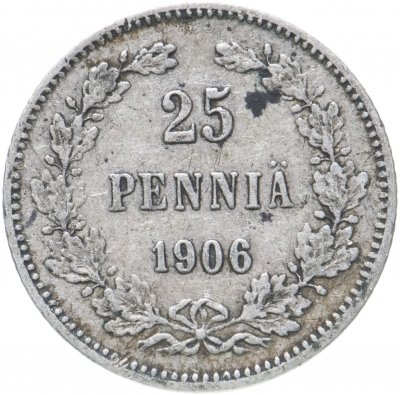 купить 25 пенни (pennia) 1906 L монета для Финляндии