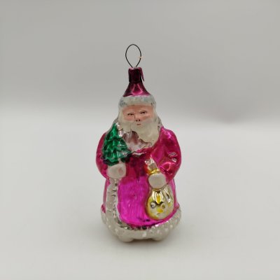 купить Ёлочная игрушка "Дед Мороз", стекло, роспись, металл, Завод стеклянных ёлочных украшений и оптических изделий, г. Москва, стекло, роспись, металл, СССР, 1950-1960 гг.