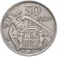 купить Испания 50 песет (pesetas) 1957