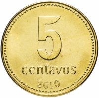 купить Аргентина 5 сентаво (centavos) 2010