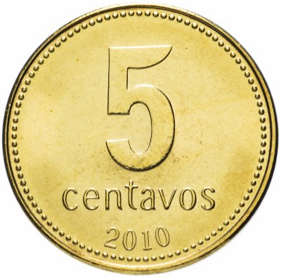 купить Аргентина 5 сентаво (centavos) 2010