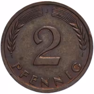 купить Германия 2 пфеннига (pfennig) 1959