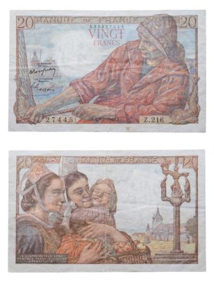купить Франция 20 франков 1949 (Pécheur, Рыбак)