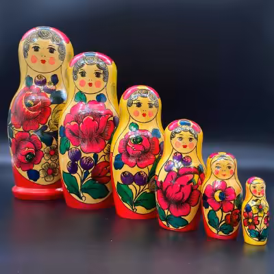 купить Матрёшка, дерево, СССР, 1980-1990 гг.