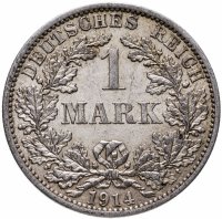 купить Германия, Германская империя 1 марка 1914 "А" - Берлин