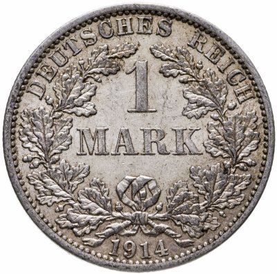 купить Германия, Германская империя 1 марка 1914 "А" - Берлин
